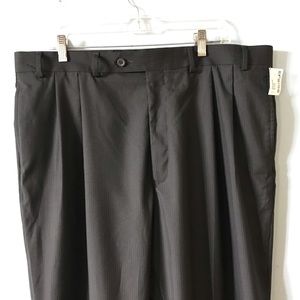 Geoffrey Beene Black Pinstriped Men’s Slacks 40W